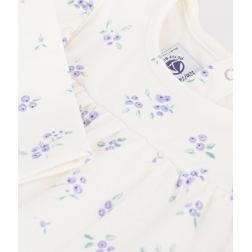 Blouse en coton manches longues imprim&eacute;e 