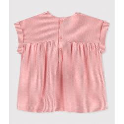 Blouse manches courtes en coton bio bébé