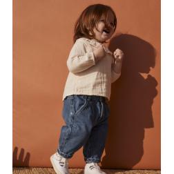 Blouse manches longues bébé en gaze de coton