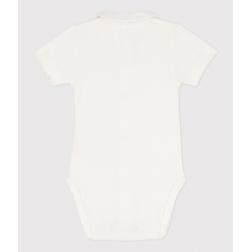 Body manches courtes à col en coton bébé