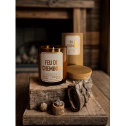 Bougie parfumée feu de cheminée