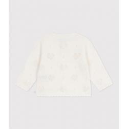 Cardigan en coton &agrave; motifs c&oelig;urs 