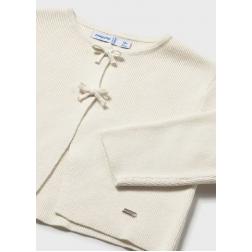 Cardigan en tricot n&oelig;uds