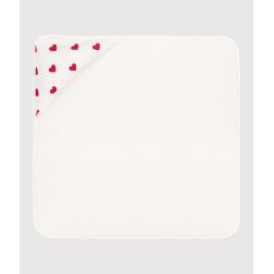 Carré de bain cœurs en coton