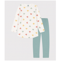 Chemise de nuit cœur petite fille en velours