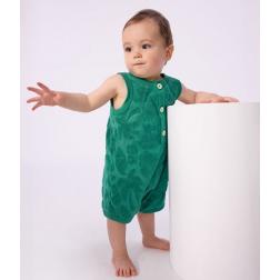 Combinaison courte en coton motifs palmiers