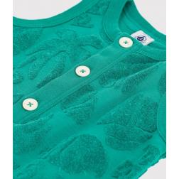 Combinaison courte en coton motifs palmiers