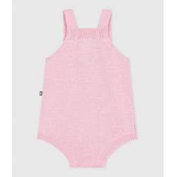 Combinaison courte en tricot de coton ajour&eacute; 