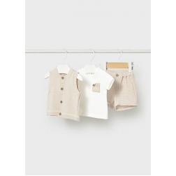 Ensemble 3 pi&egrave;ces avec gilet 