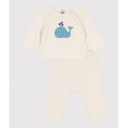 Ensemble en tricot laine et coton bébé