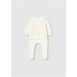 Ensemble gu&ecirc;tre et pull maille