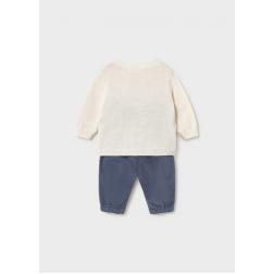 Ensemble pantalon et pull en jacquard