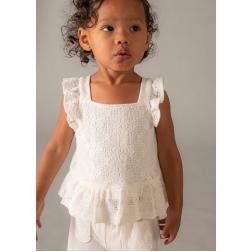 Ensemble pantalon et top crochet