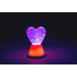 Lampe &agrave; paillettes Coeur magique