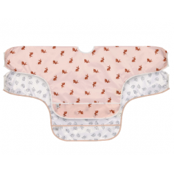 Lot de 2 bavoirs manches longues