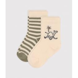 Lot de 2 paires de chaussettes dromadaires en jersey de coton bébé