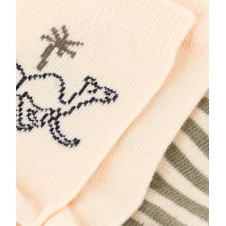 Lot de 2 paires de chaussettes dromadaires en jersey de coton bébé