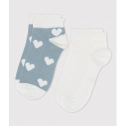 Lot de 2 paires de chaussettes enfant fille