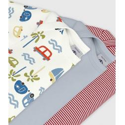 Lot de 3  bodies manches courtes en coton