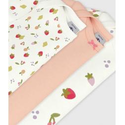Lot de 3 bodies manches courtes en coton