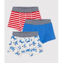 Lot de 3 boxers petit garçon animaux en coton