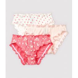 Lot de 3 culottes volantées fleur de cerisier petite fille