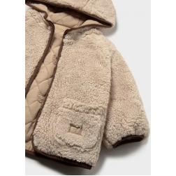 Manteau r&eacute;versible en imitation mouton