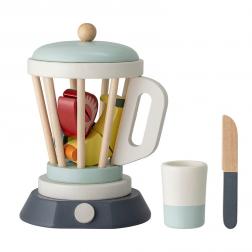 Mixeur avec fruits en bois