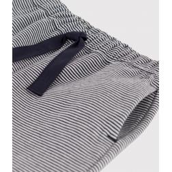 Pantalon bébé rayé en jersey épais
