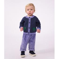 Pantalon en velours uni