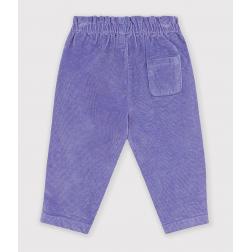Pantalon en velours uni