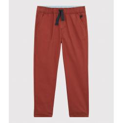 Pantalon regular en serge de coton enfant garçon