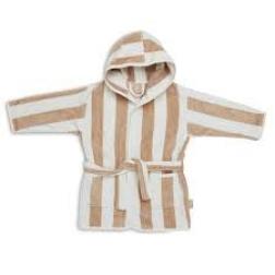 Peignoir éponge rayé 3-4 ans