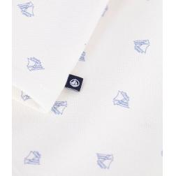 Polo en coton &agrave; manches courtes, imprim&eacute; bateaux 