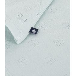 Polo en coton ajour&eacute; &agrave; manches courtes &agrave; motifs 