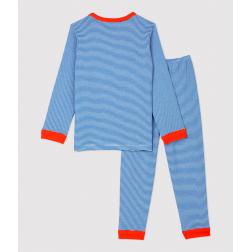 Pyjama à rayures milleraies petit garçon en coton