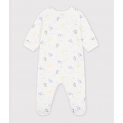 Pyjama b&eacute;b&eacute; en velours imprim&eacute; dragons 