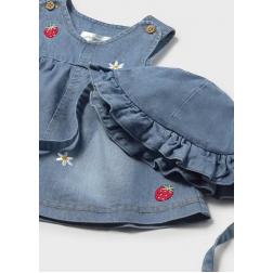 Robe avec chapeau &agrave; volants