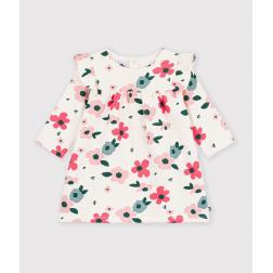Robe b&eacute;b&eacute; en coton manches longues