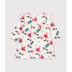 Robe b&eacute;b&eacute; en coton manches longues