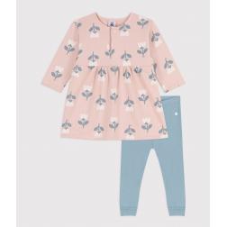 Robe bébé en molleton imprimé avec legging