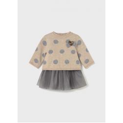 Robe combinée en tulle