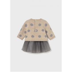 Robe combinée en tulle