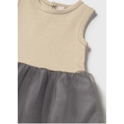 Robe combinée en tulle