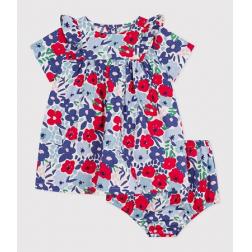 Robe en coton manches courtes et son bloomer 