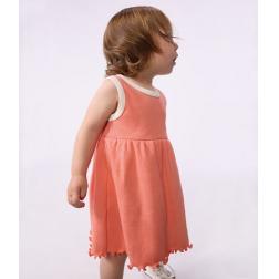Robe en coton sans manches, unie 