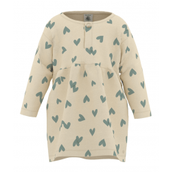 Robe manches longues en molleton bébé