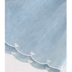 Short en chambray brod&eacute;