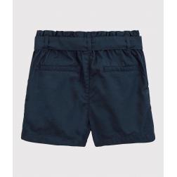 Short noué en serge de coton enfant fille