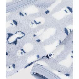 Surpyjama b&eacute;b&eacute; en polaire imprim&eacute; bonhomme de neige 